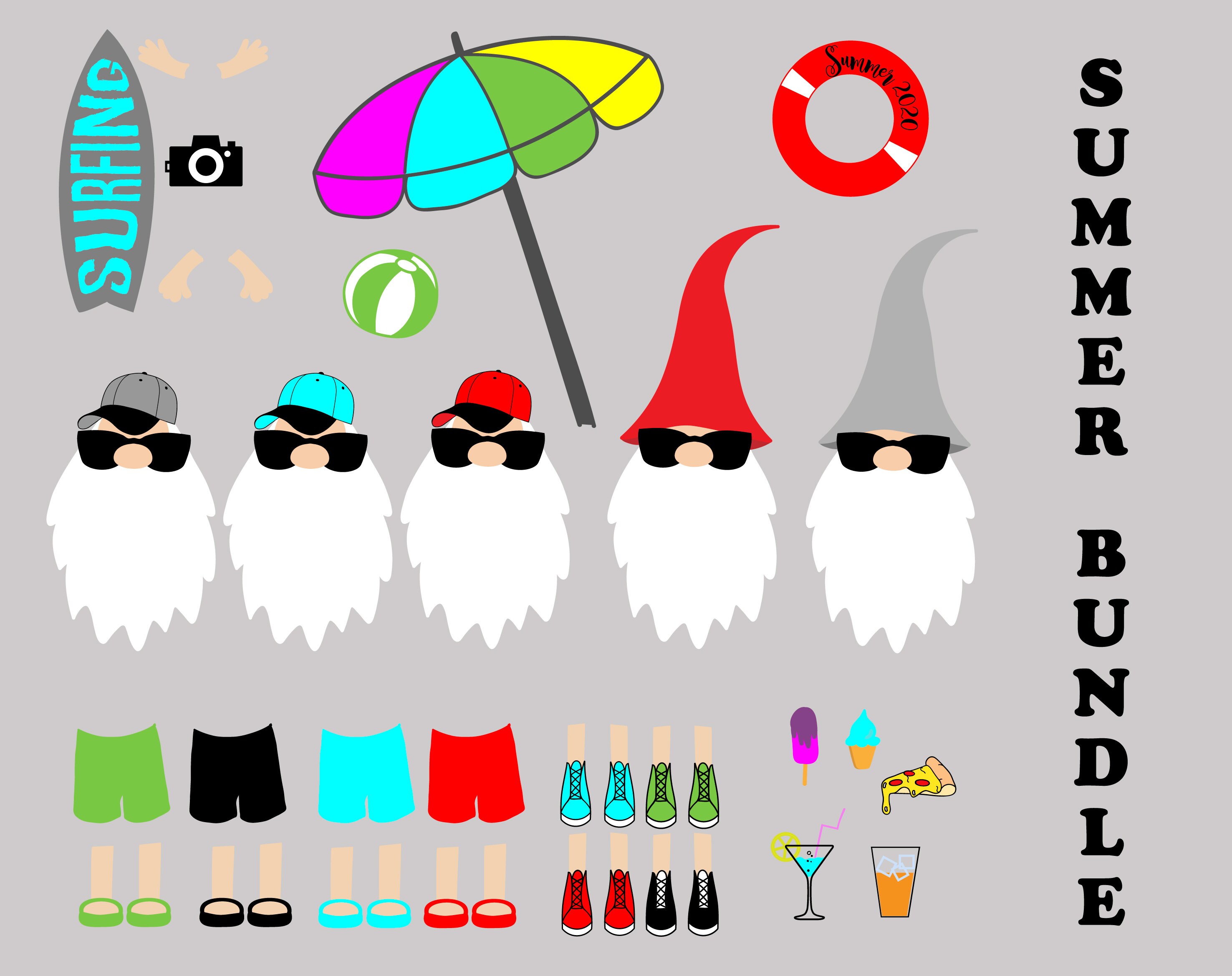 Download Summer Gnomes Svg Hand drawn Gnome Svg Beach Gnome Svg | Etsy