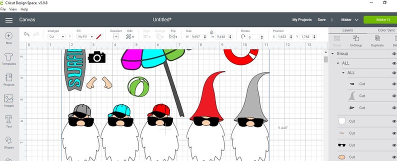 Download Summer Gnomes Svg Hand drawn Gnome Svg Beach Gnome Svg | Etsy