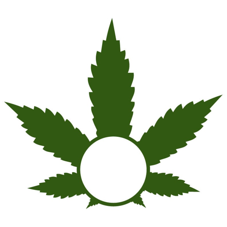 Download Marijuana Leaf Monogram Frame svg Cannabis svg Marijuana ...