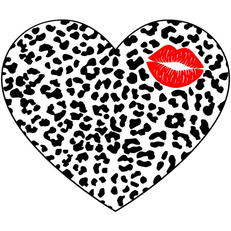 Download Leopard Print Heart Svg Valentines day svg Valentine's day ...