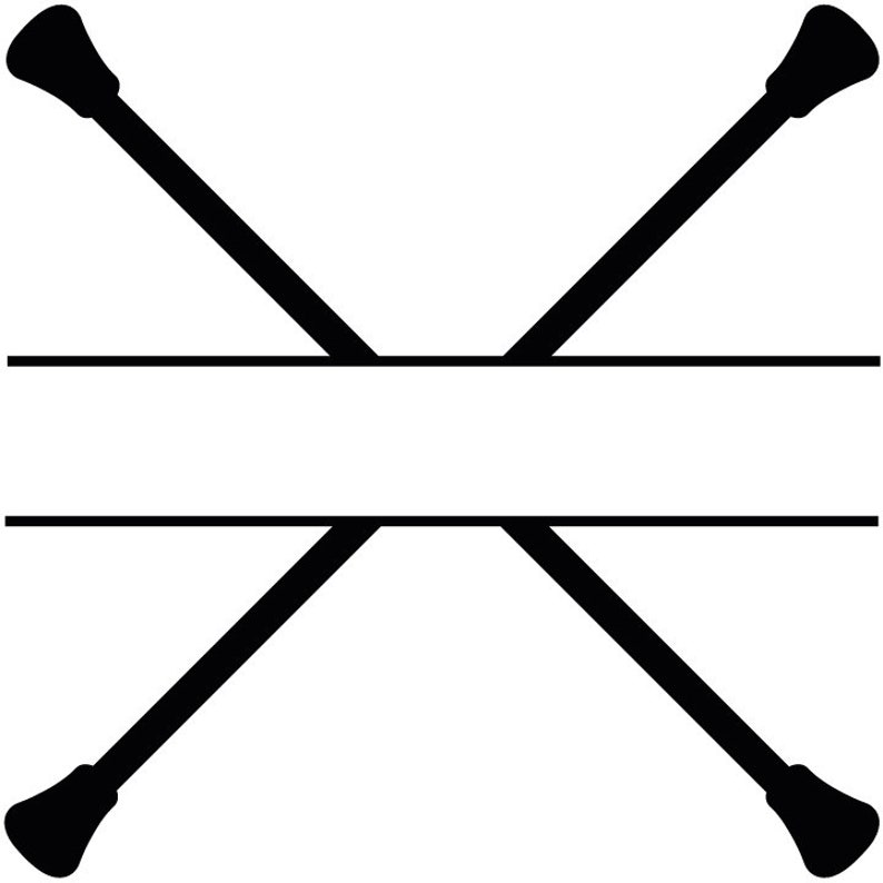 Baton split monogram svg baton monogram svg baton twirling svg Etsy