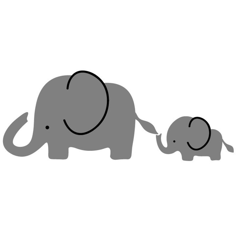 Free Free 121 Silhouette Clipart Baby Elephant Svg SVG PNG EPS DXF File