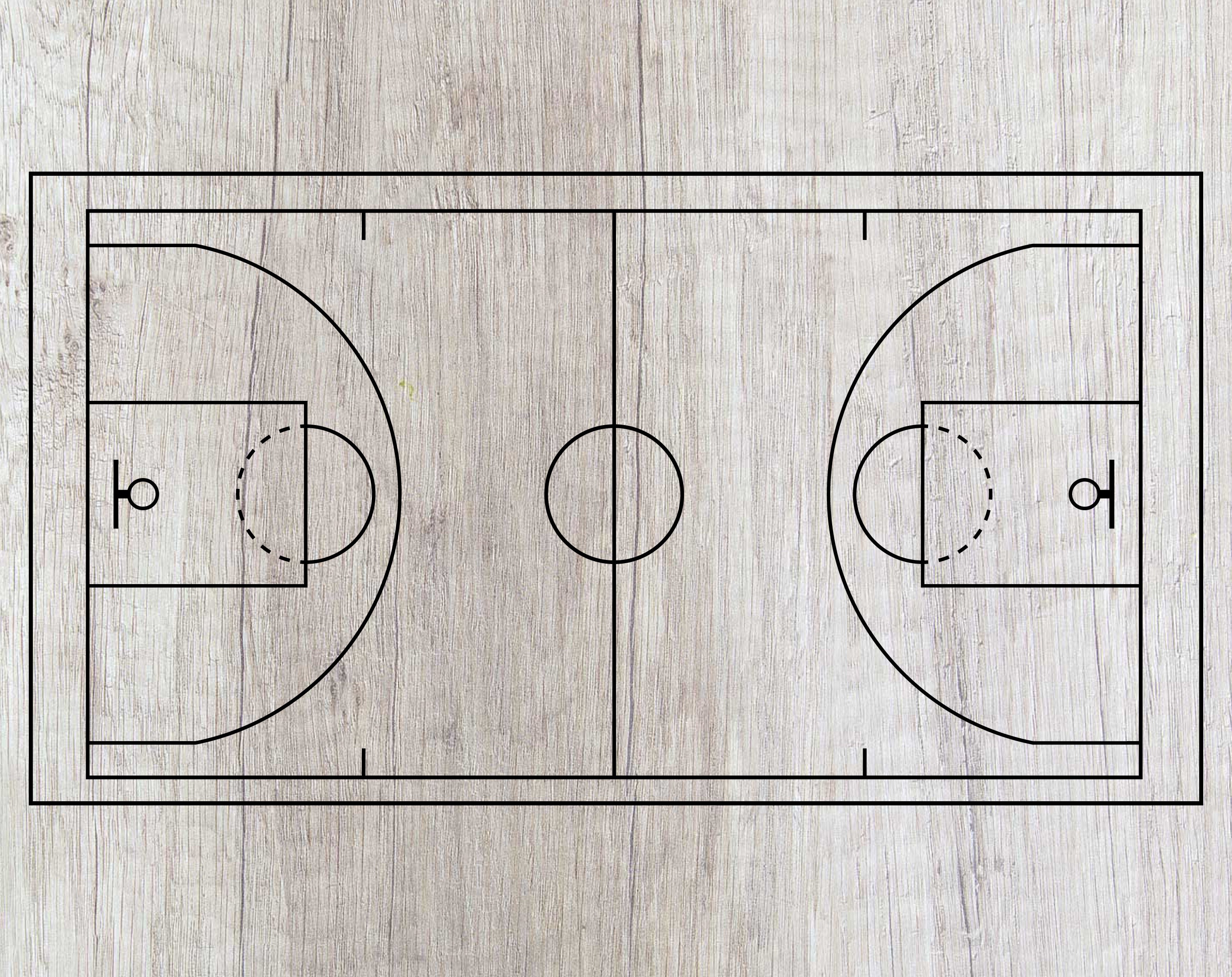 Basketball court svg basketball court svg file basketball svg Etsy