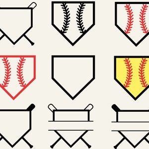 Download Home Plate Svg Home Plate Monogram Svg Home Plate Cut File Etsy