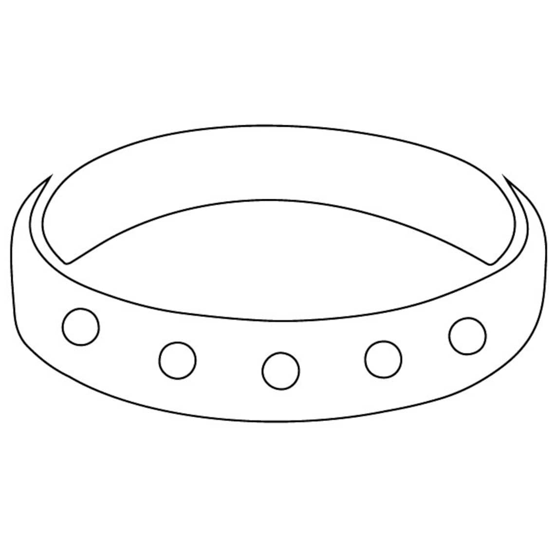 Outlined Dog Collar svg Outlined Collar svg Outlined Collar | Etsy