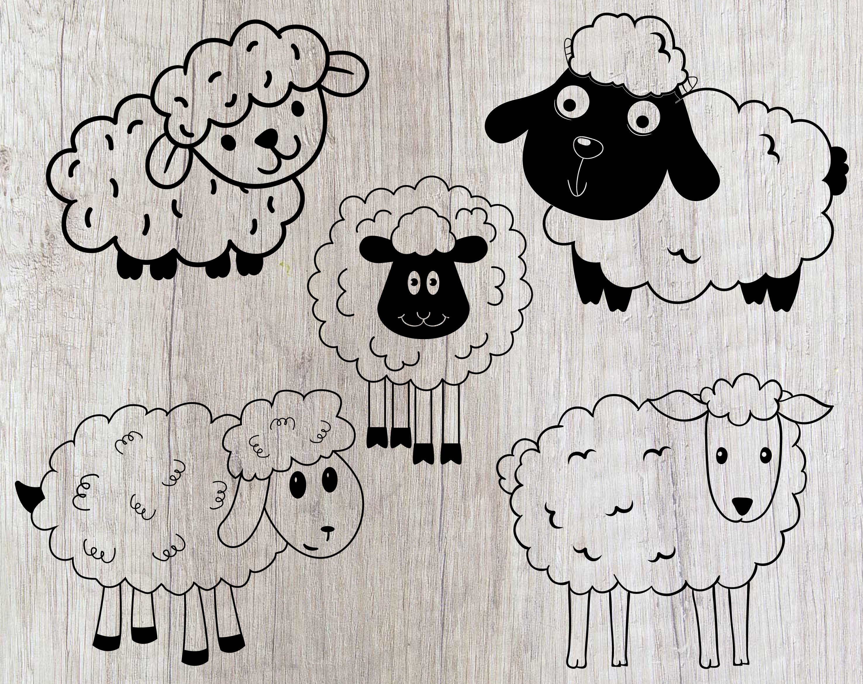 Download Sheep Svg Sheeps Svg Sheep Svg File Sheep Clipart Sheeps Clip Etsy