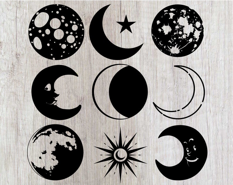 Download Moon svg Moon svg file Moon svg cut file Moon svg cutting ...