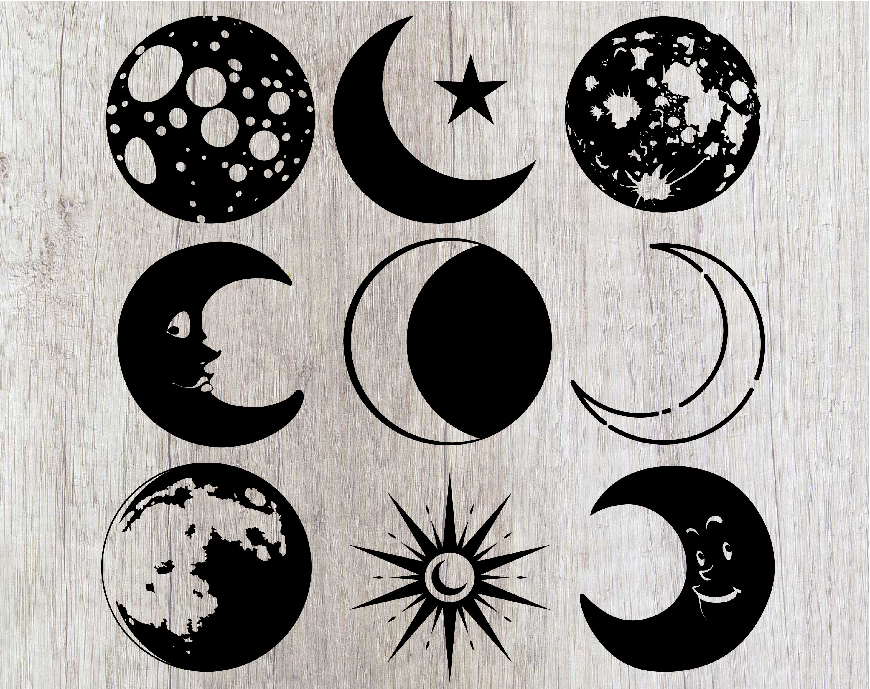 Download Moon Svg Moon Svg File Moon Svg Cut File Moon Svg Cutting Etsy