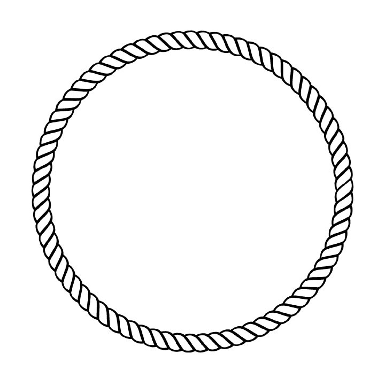 Cruise Rope Frame Svg Rope Round Circle Svg Rope Frame Svg | Etsy