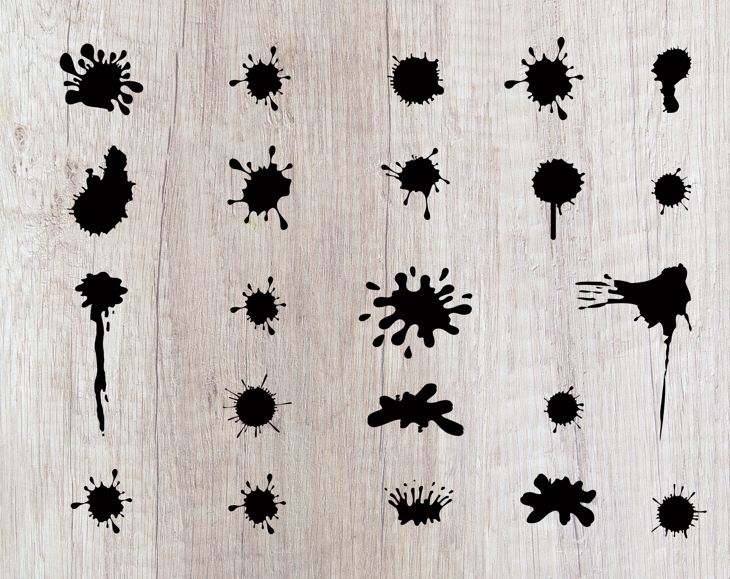 Splatter svg splatter svg file paint splatter svg splattered | Etsy