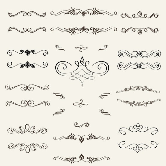 Download Swirl Svg Flourish Svg Flower Swirl Svg Flourish Swirl Svg Etsy