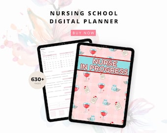Nursing Student Digital Planner For Nursing Students, Ultimate Undated Nursing School Planner For Student Nurse GoodNotes, Nurse Notebook