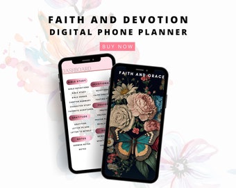 Faith Digital Planner, Digital Bible Planner, Digital Prayer Planner, Prayer Journal, Faith Over Fear, Christian Planner, Devotional Journal