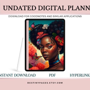 Black Girl Magic Digital Planner |  Melanin Digital planner | Black Girl Planner | Black Women Digital Planner