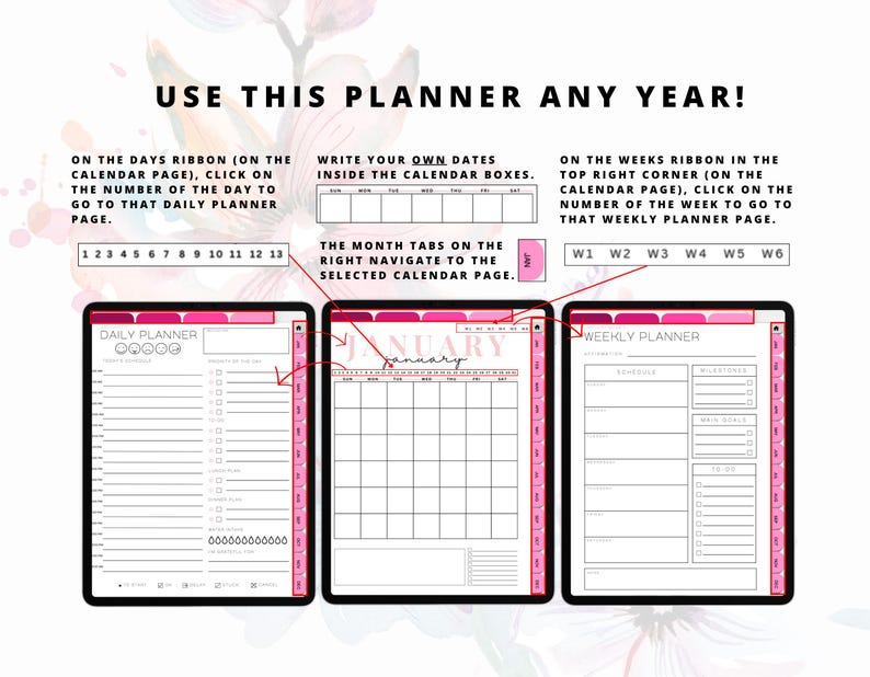 Nursing Student Digital Planner, Digital Planner For Nursing Students, Nursing School Planner, Student Nurse, Planner, Planner Nurse image 4