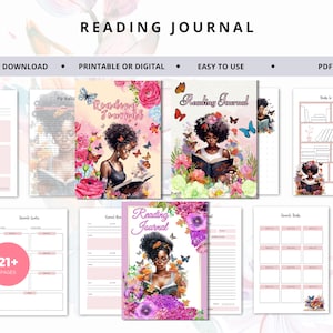 Reading Log, Digital Reading Journal, Digital Book Tracker, Digital Bookshelf, Printable Reading Planner, Book Review, Ipad Reading Journal