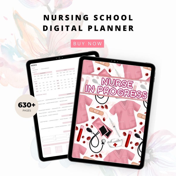 Nursing Student Digital Planner For Nursing Students, Ultimate Undated Nursing School Planner For Student Nurse GoodNotes, Nurse Notebook