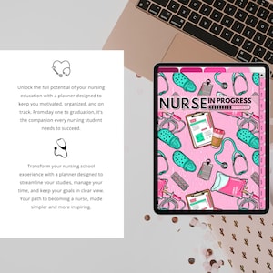 Nursing Student Digital Planner, Digital Planner For Nursing Students, Nursing School Planner, Student Nurse, Planner, Planner Nurse image 2