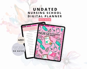 Nursing Student, Digital Planner For Nursing Student, Student Nurse, Nursing School Planner, Nursing Academic Planner, Nurse Digital Planner
