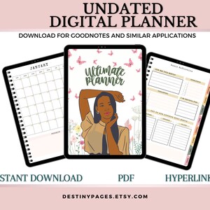 Ultimate Planner | Black Girl Magic Digital Planner | Black Girl Planner | Undated Digital Planner | Goodnotes |Black Women Digital Planner