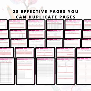 Nursing Student Digital Planner, Digital Planner For Nursing Students, Nursing School Planner, Student Nurse, Planner, Planner Nurse image 7