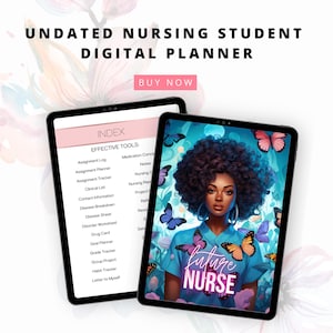 Nurse Planner, Nursing Student Digital Planner, Best Nurse Student Planner, Nursing School, Nurse Digital Planner, Undated Nursing Planner