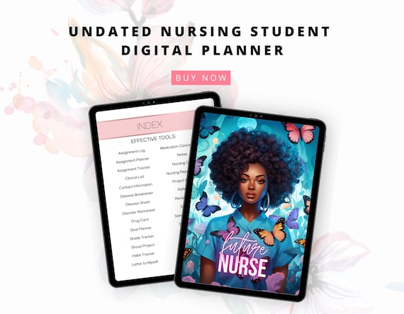 Nurse Planner, Nursing Student Digital Planner, Best Nurse Student Planner, Nursing School, Nurse Digital Planner, Undated Nursing Planner