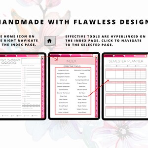 Nursing Student Digital Planner, Digital Planner For Nursing Students, Nursing School Planner, Student Nurse, Planner, Planner Nurse image 5