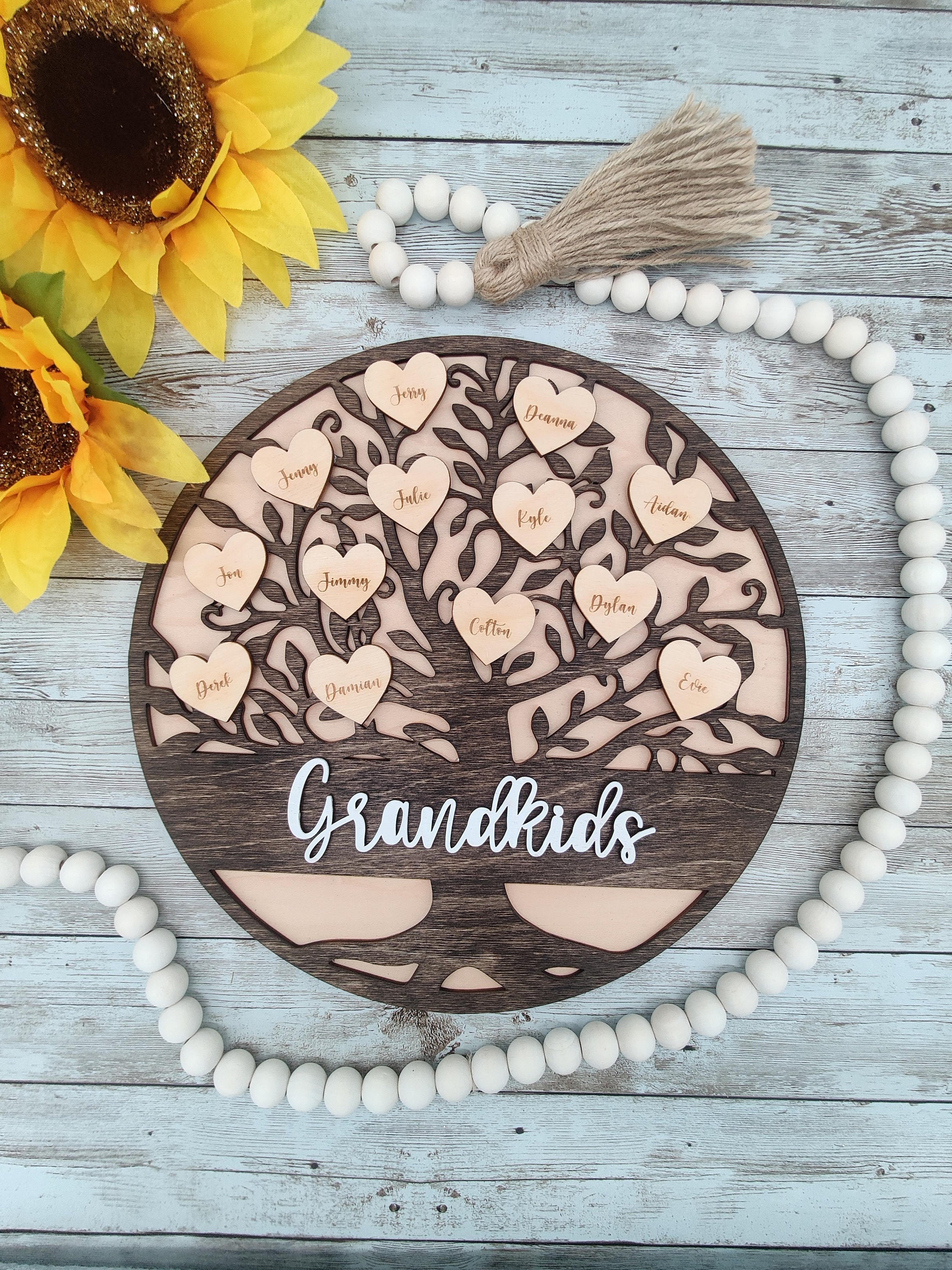 Tree Round Sign Family Tree Round Sign - Etsy