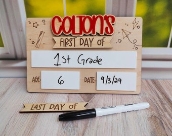 Interchangeable First & Last Day of School Sign: Photo Prop