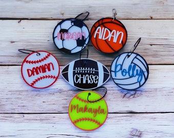 Sports Bag Name Tag