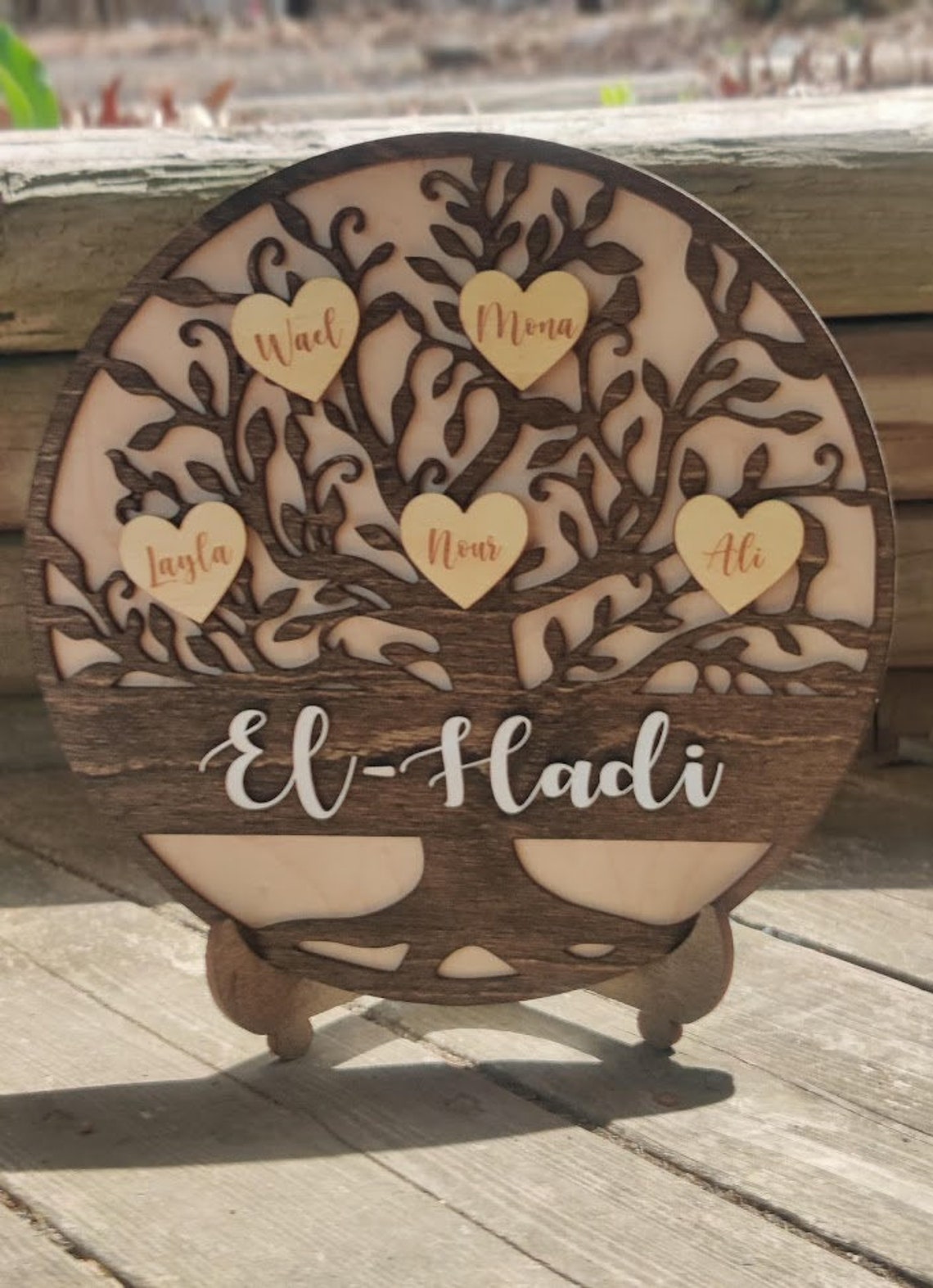 Tree Round Sign Family Tree Round Sign | Etsy