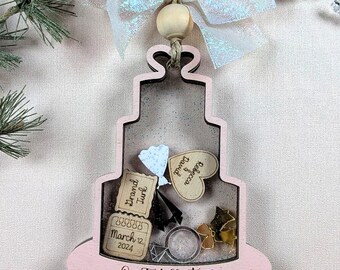 Wedding Shaker Ornament 2025