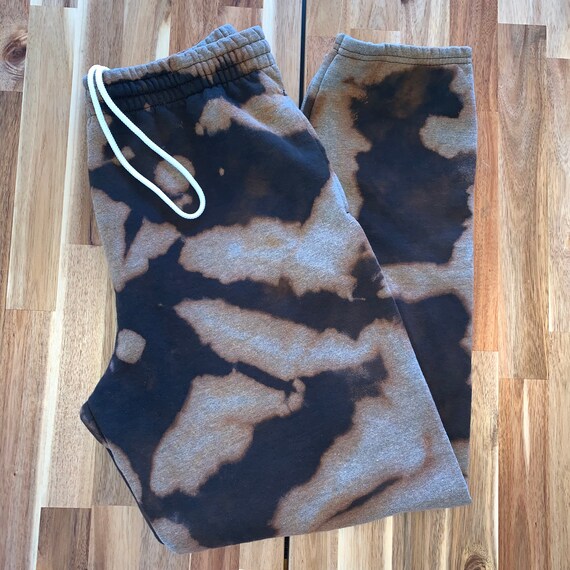 Marbled Sweat Pants Tie Dye Acid Wash Reverse Tie Dye