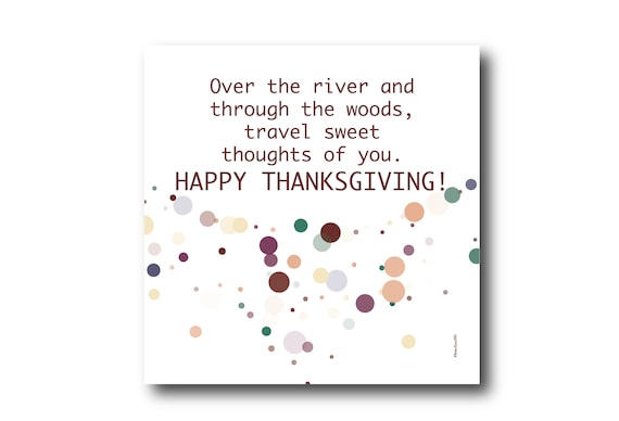 Digital Thanksgiving card wishes, instant download, printable at home, Pantone Colors, Sustainable Design
