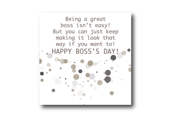 Digital Happy Boss Day Greeting Card, National Boss Day Wishes
