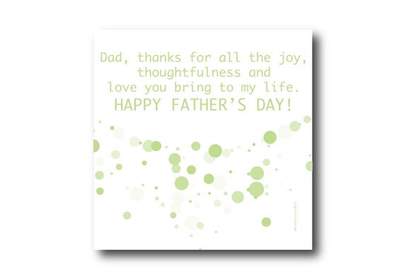 Digital Father’s day wishes card, Pantone Colors