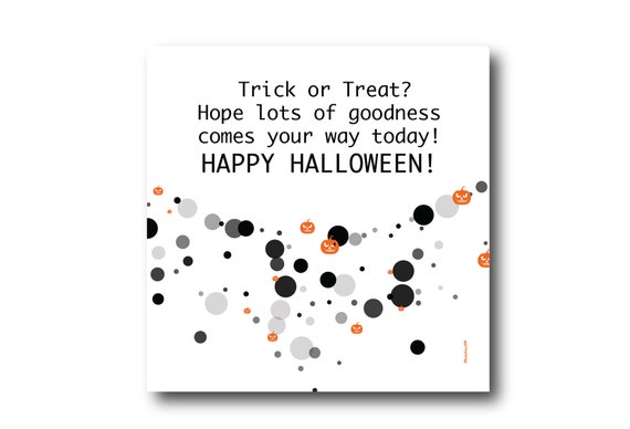 Digital Halloween Card, Happy Halloween, Halloween Scary wishes,  Funny Halloween Card,  Trick or Treat