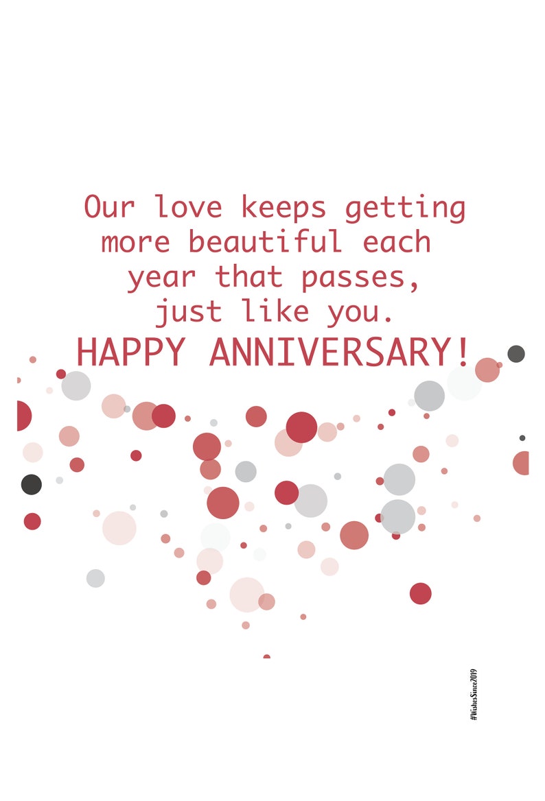 digital wedding anniversary card wishes