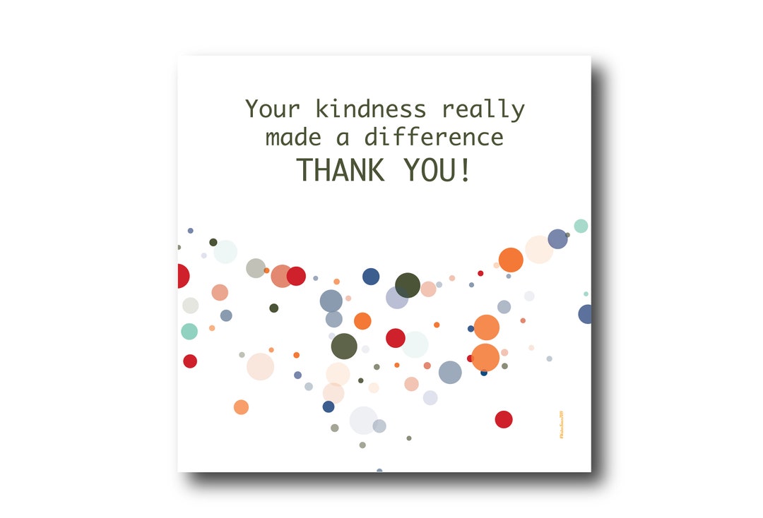 Digital Thank You Greeting Card Wishes Instant Download Etsy
