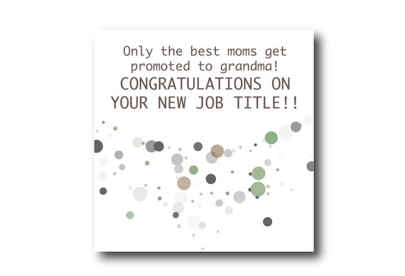 Digital New Grandma Wishes, Baby boy or girl card wishes, instant download, printable at home, Pantone Colors, Welcome Baby