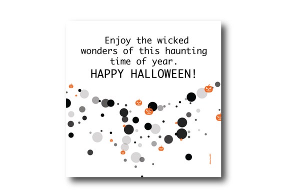 Digital Halloween Card, Happy Halloween, Halloween Scary wishes, Funny Halloween Card, Trick or Treat
