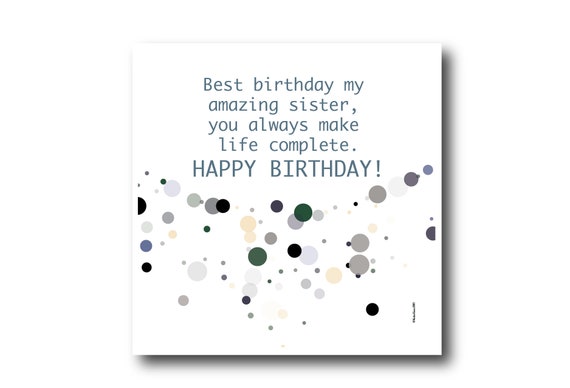 Digital Birthday Wishes greeting card, Pantone Colors