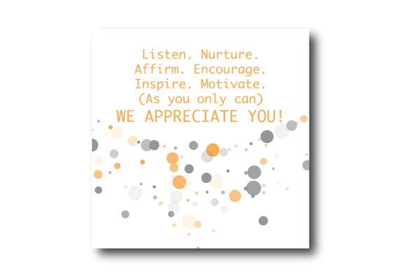 Digital Employee Appreciation card wishes, instant download, printable at home, Pantone Colors