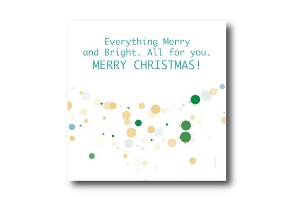 Holiday Season Greeting Card Wishes, Pantone Colors