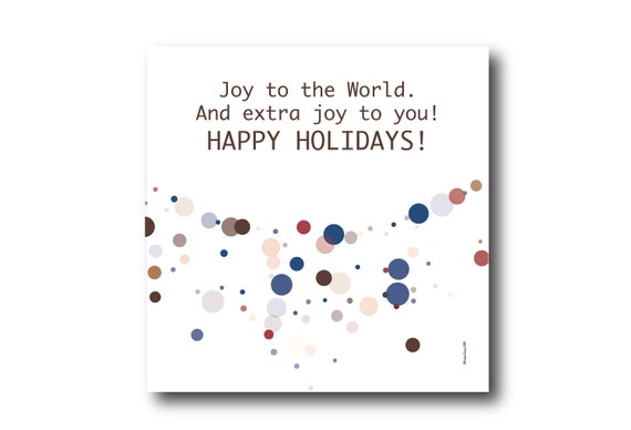 Digital Holiday Season card wishes, instant download, printable at home, ready to post, Pantone Colors, Pantone Colors