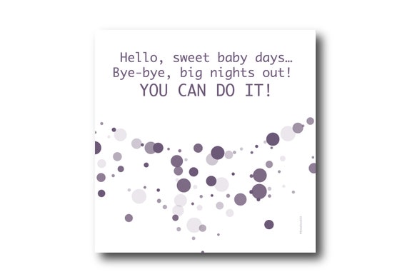 Digital New Parents Card wishes, Pantone Colors