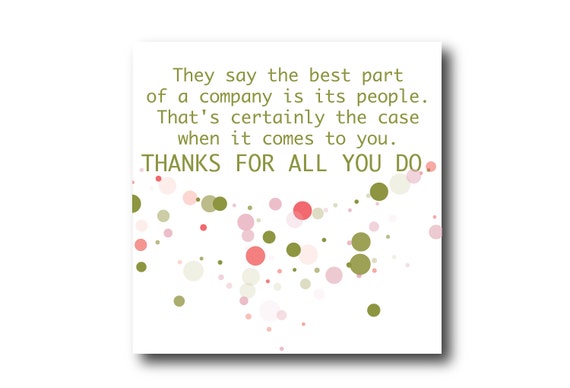 Digital Employee Appreciation card wishes, instant download, printable at home, Pantone Colors