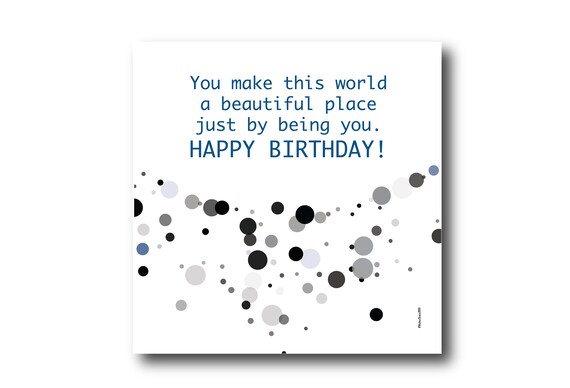 Digital Birthday Wishes greeting card, Pantone Colors