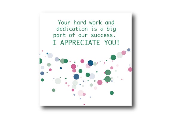 Digital Employee Appreciation card wishes, Pantone colors